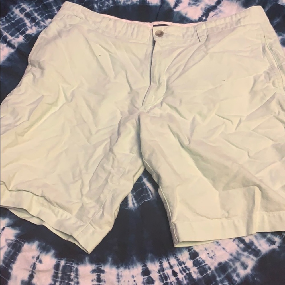 Mint green dress shorts